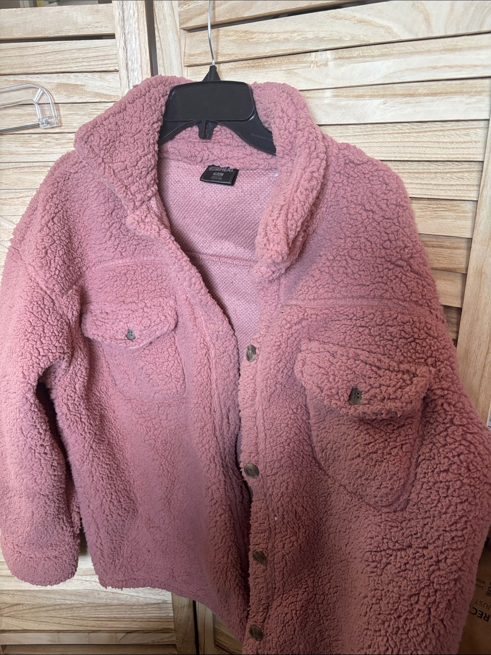 FINAL MARKDOWN Women's 32° dusty rose Sherpa Jacket medium large
